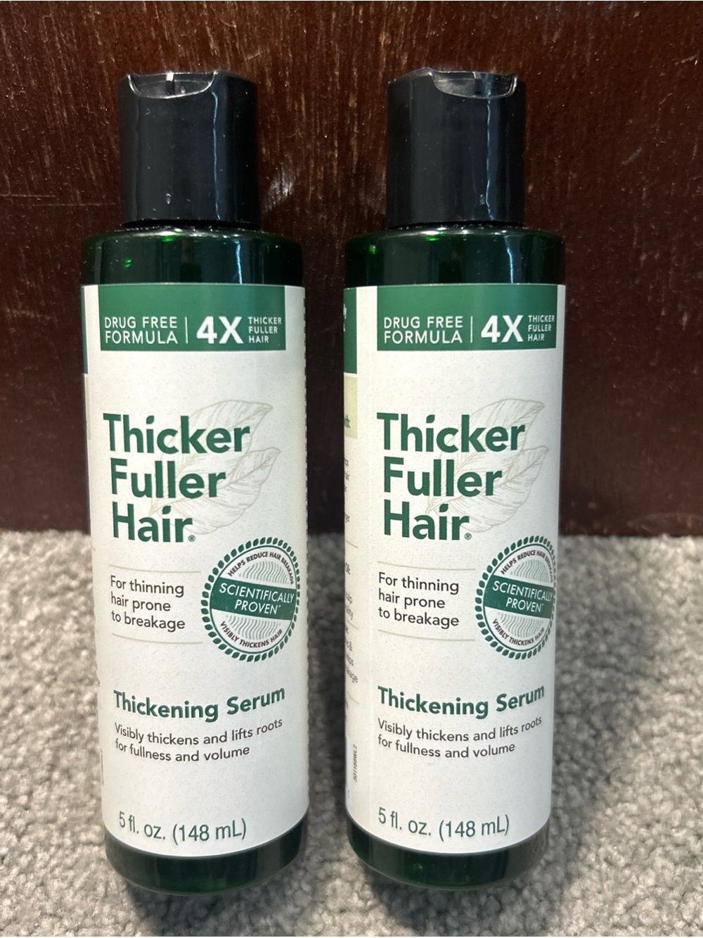 X2 Thicker Fuller Hair Thickening Serum Thinning Hair Treatment Root Lifting 5oz
